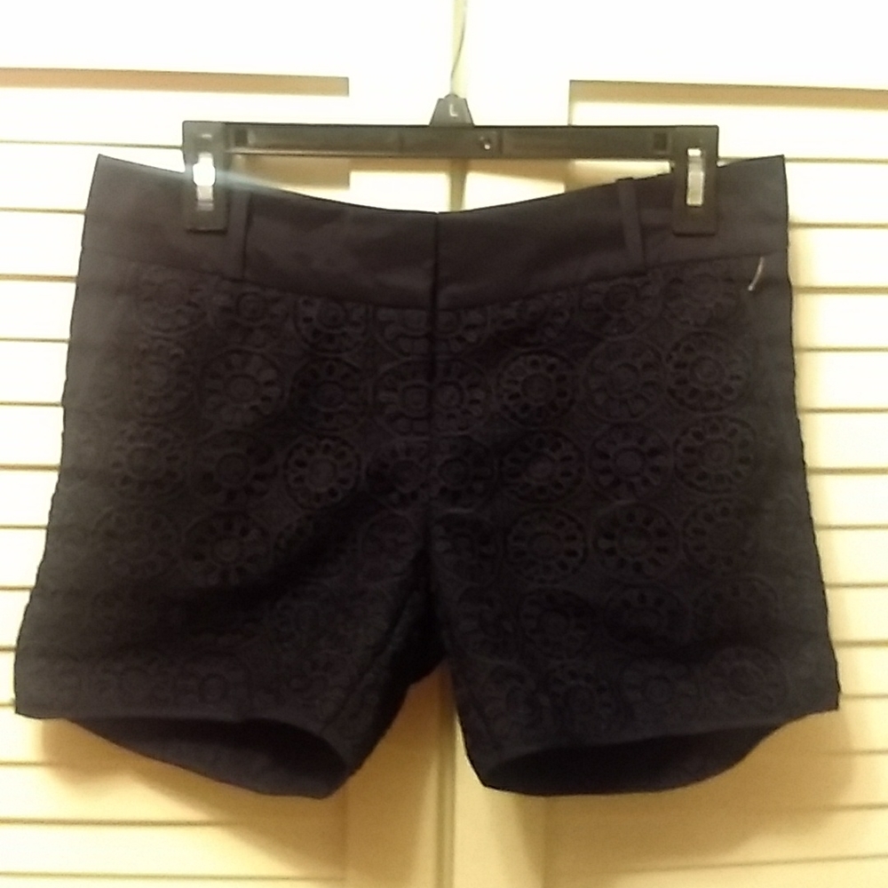 The Limited black eyelet shorts